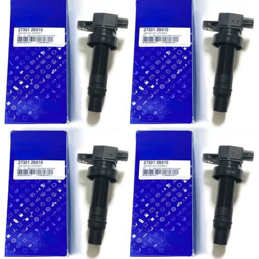 4-Piece Ignition Coil Pack 27301-2B010 for Kia Soul 1.6L 2010  2011; also suitable for new for Hyundai models.
