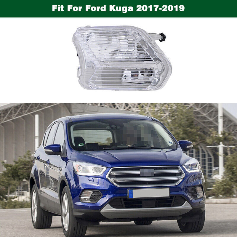 1Pcs Front Left Fog Driving Light Lamp Clear Lens for Ford Escape Kuga 2017-2019