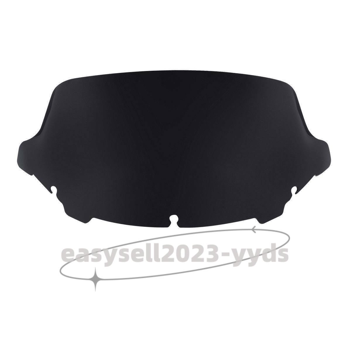 Black 10 Windshield Windscreen for Harley Touring Street Glide Electra Glide
