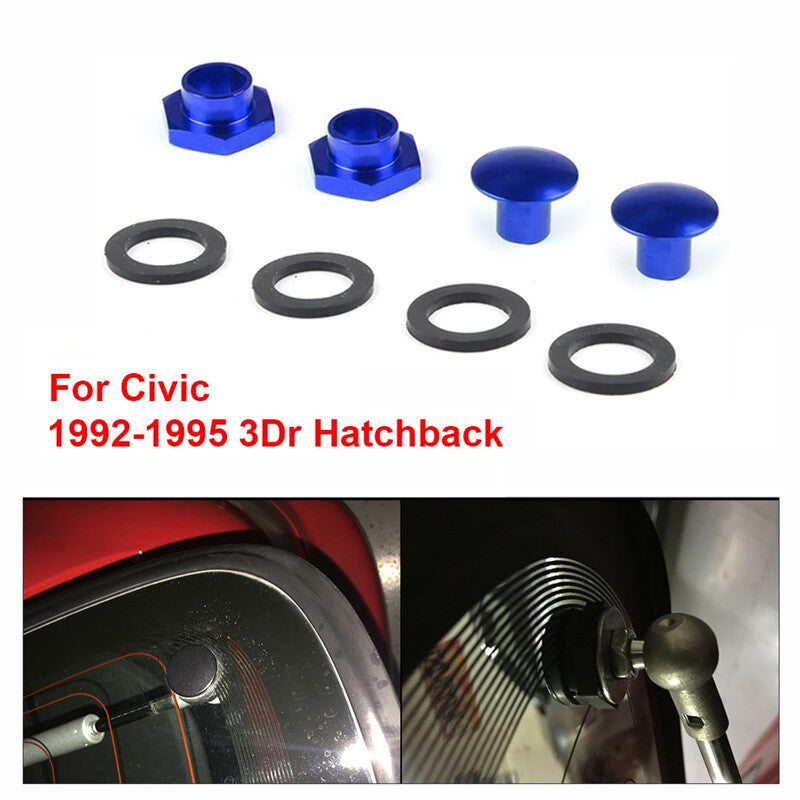 Blue Rear Window Strut Hardware Kit for 92-95 for Honda for Civic 3Dr Hatchback EG6 CRV