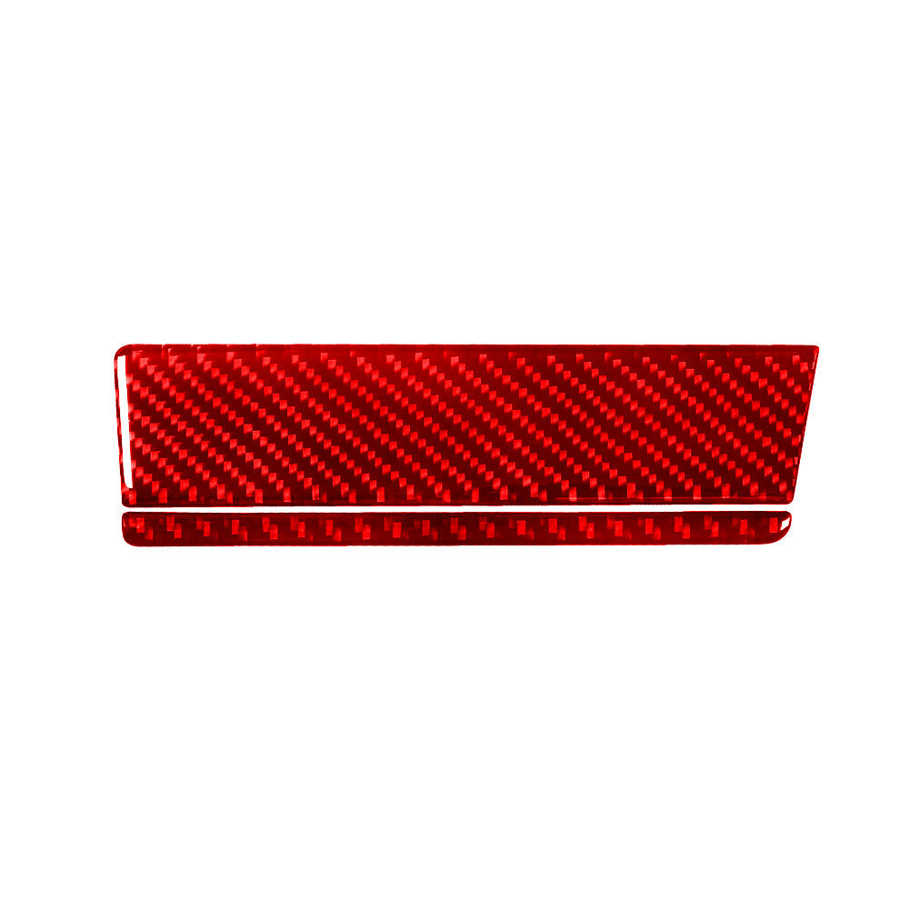 Red Carbon Fiber Center Control Storage Above Trim for Volkswagen for Tiguan 2013-17