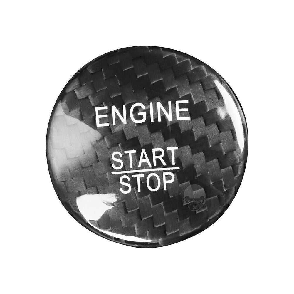 1x Carbon Fiber Engine Start Stop Push Button Cover Fit for Mercedes A B C E GLE GLC