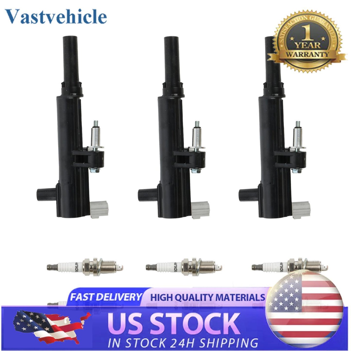 Ignition Coils  Spark Plugs for Jeep Liberty for Dodge for Ram 1500 3.7L UF640 7100