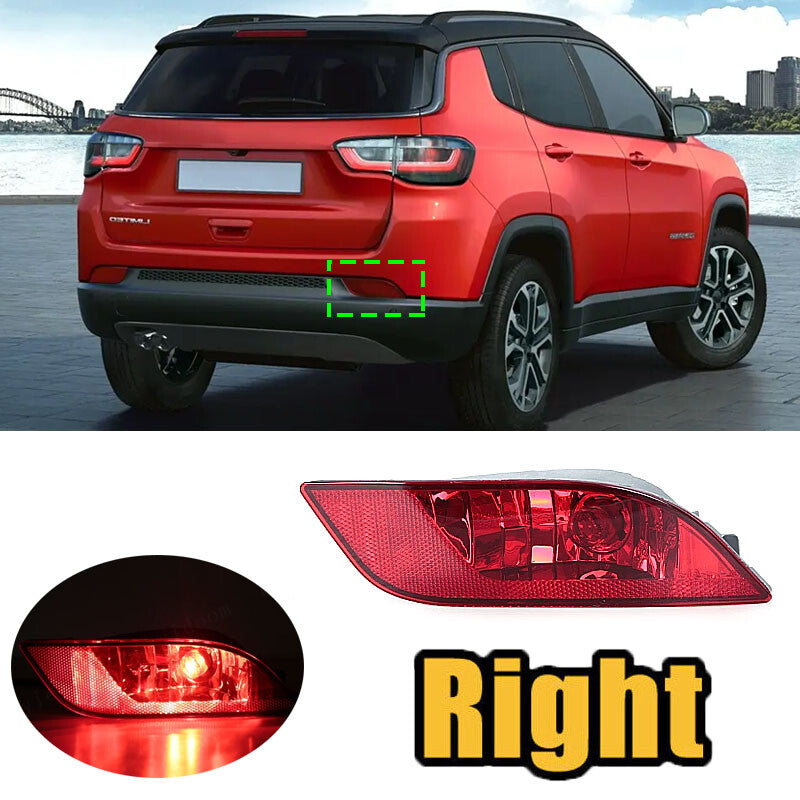 1 piece for Jeep Compass 2017-2022 right rear bumper taillight reflector