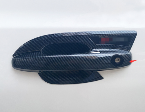 Carbon Fiber Outside Door Handle Cover Trims Fit for Ford Escape Kuga 2020-2022