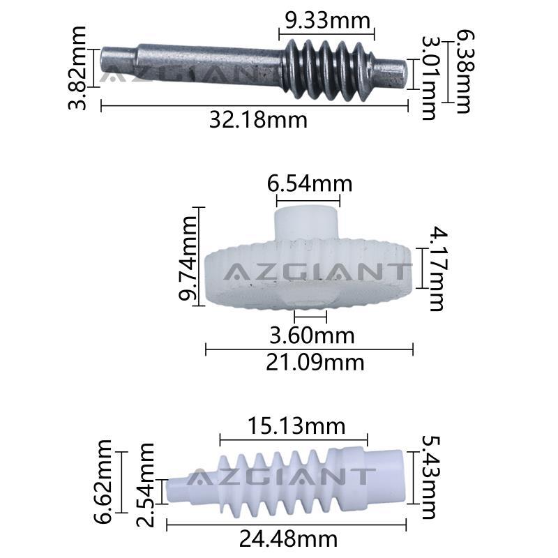3PC SIDE MIRROR FOLDING MOTOR Gear for Toyota for Camry MK7 for Toyota Mark X GRX120
