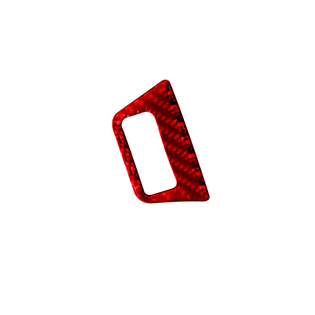 Red Carbon Fiber Rear Tailgate Lift Button Cover Trim for Audi Q7 2007-2015