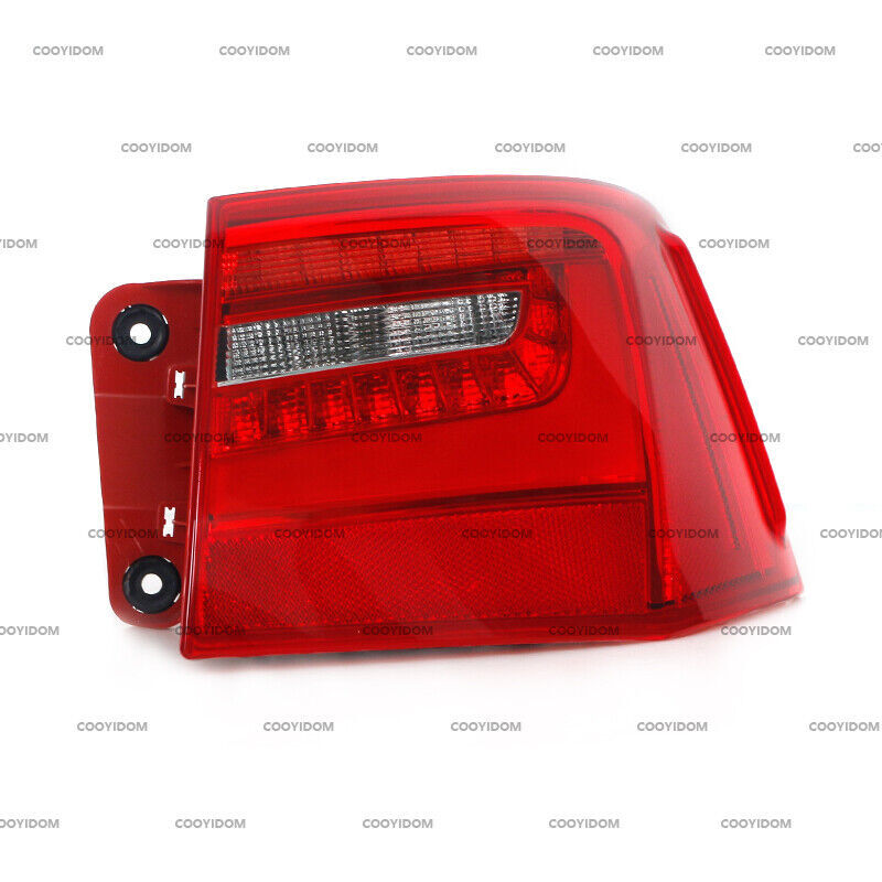One-piece right exterior LED taillight and brake light assembly for Audi A6 2012-2016.
