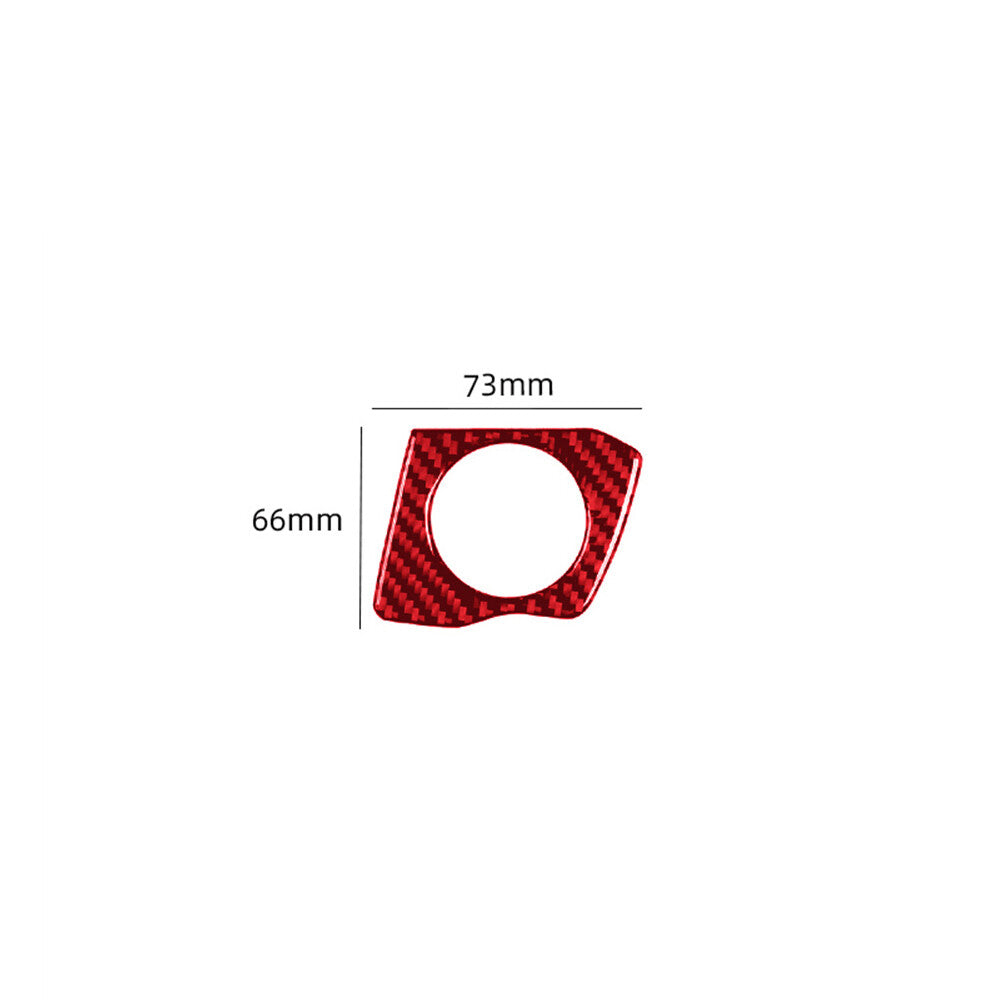 Red Carbon Fiber Ignition Frame Decorative Cover for Jeep for Wrangler JK 2011-2017