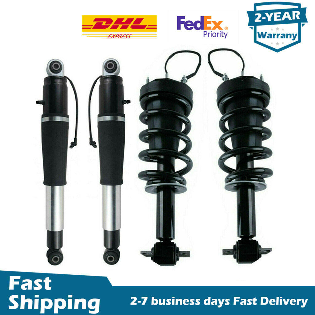 4X Front Rear Shock Struts for Cadillac for Escalade for GMC for Yukon for Chevy Tahoe Magnetic