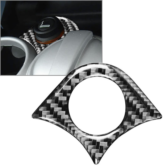 Cigarette Lighter Panel Cover Trim Carbon Fit for BMW for Mini Cooper R50 R53 05-06