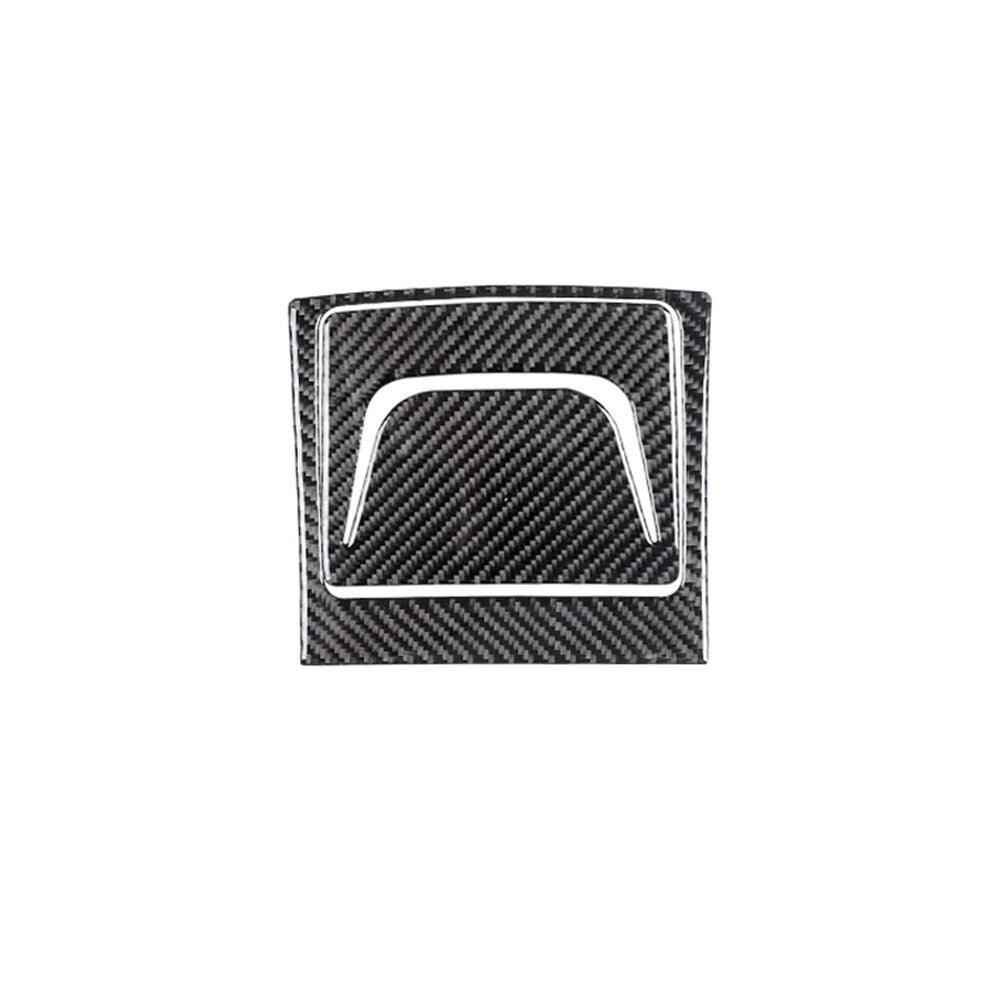 2Pcs Carbon Fiber Rear Central Console Trim Panel for Ford Explorer 2011-2014