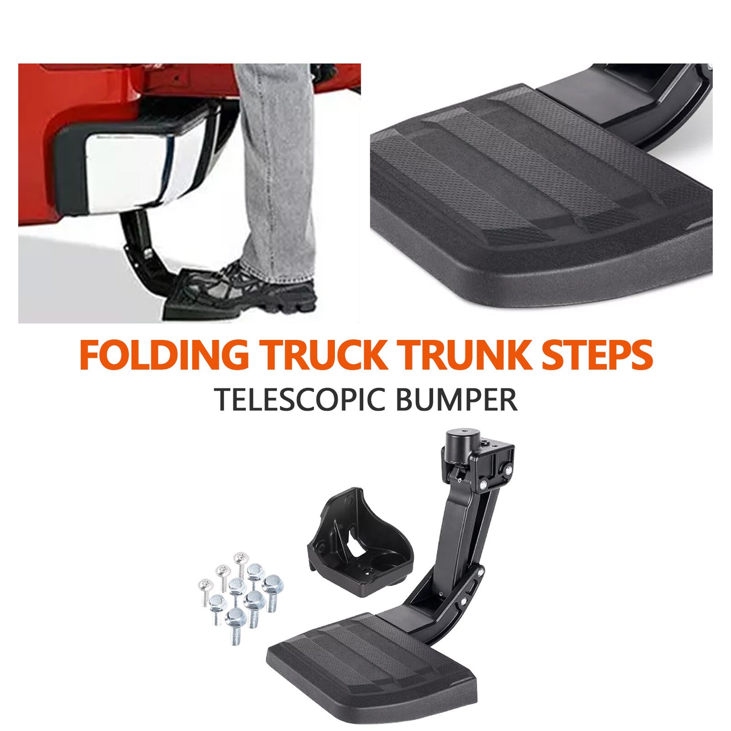 Folding Rear Bed Step for 2024-25 Tacoma Truck Retractable Bumper PT392-35920
