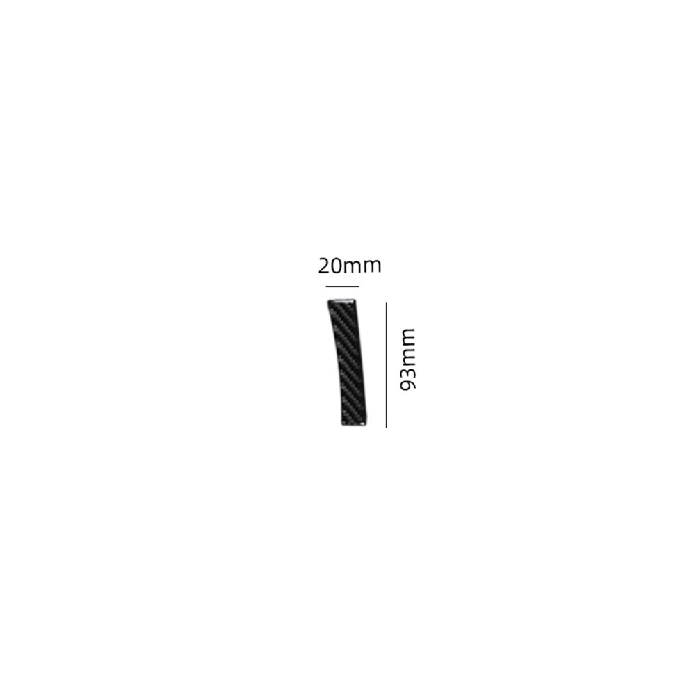 Carbon Fiber Interior Left Glove Box Cover Trim Sticker For 2012-2015 for Fiat 500