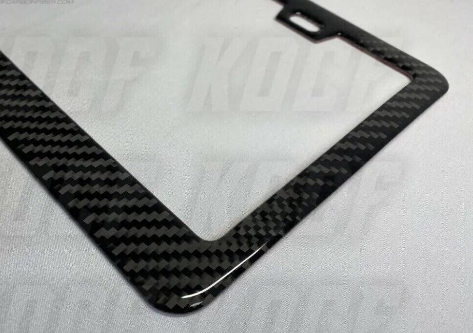 Car license plate cover, frame cover, and trunk boot are made of 100% carbon fiber and are suitable for Porsche .