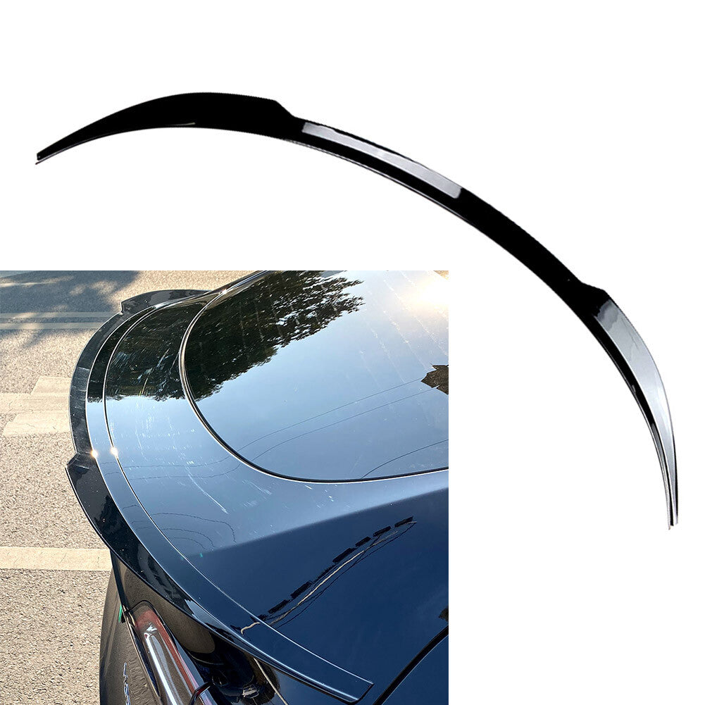 Car Rear Spoiler Trunk Wings for Tesla for Model Y 2020 2021 2022 Glossy Black ABS