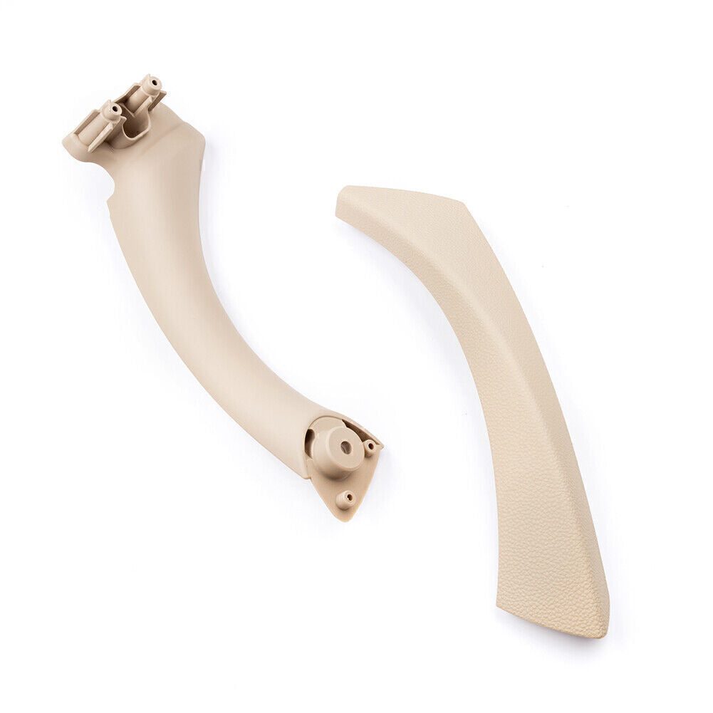 Left Side Inner+Outer Door Panel Handle Pull Trim Cover Set Fit for BMW E90 328i Car