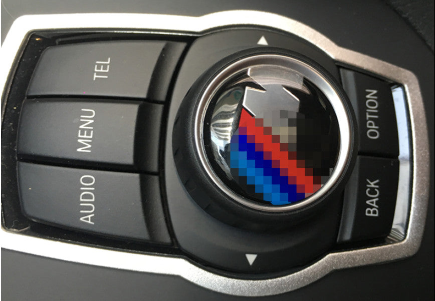 for BMW X5 X6 F15 2014-18 Silver Aluminum Console Multimedia Knob Frame Trim 1P
