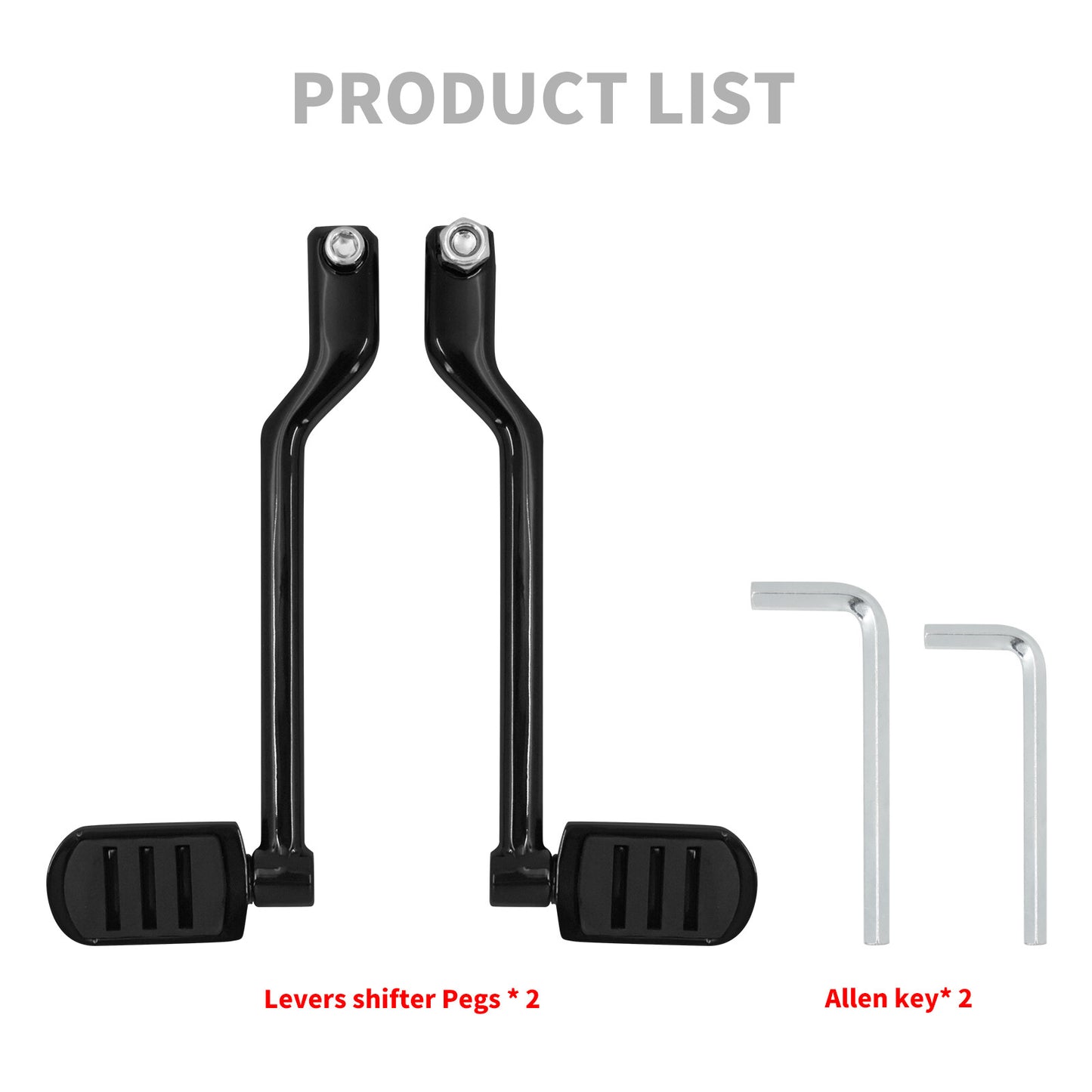 Black Heel Toe Shifter Lever Pegs for Harley Touring Road Electra Glide 08-2023