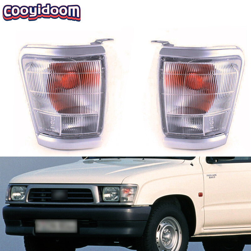 1 Pair for Toyota Hilux 1997-2001 Headlight turn signal light chormed trim