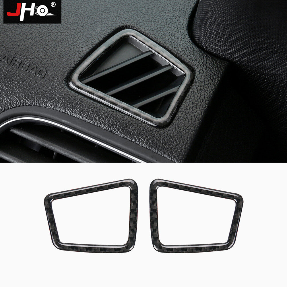 Car Dashboard Air Vent Outlet Covers Real Carbon Fiber Trim for Ford Explorer