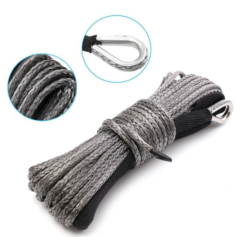 All-Terrain Vehicle (UTV) 5000-5700 lb 50 ft Nylon Synthetic Fiber Winch Cable Rope Accessories