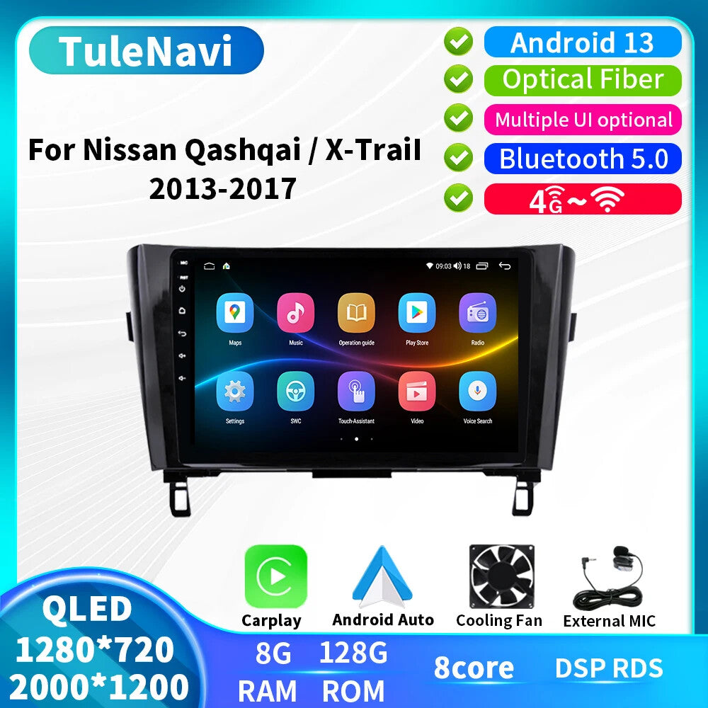 for Nissan XTrail Qashqai J11 J10 Multimedia Video Player Car Stereo Radio GPS