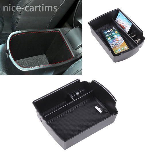 for Kia Soul 2020-23 Black Center Console Armrest Box Storage Box Organizer Tray