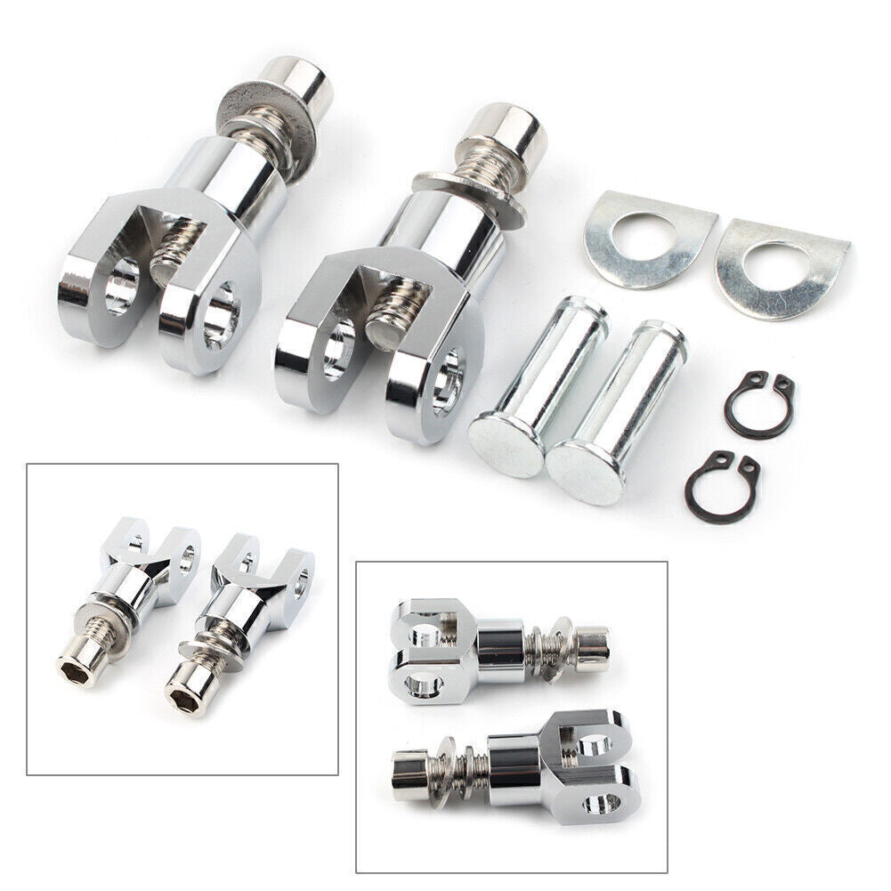 Motor Rear Passenger Foot Pegs Bracket Fit for Harley Softail 2000 - 2020 Silver US