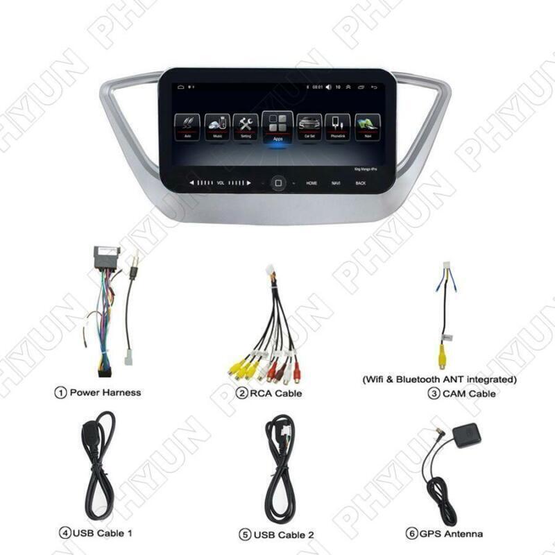 10.25 Android 10.1 Car GPS Navi Radio Stereo for Hyundai Solaris Verna 17-19