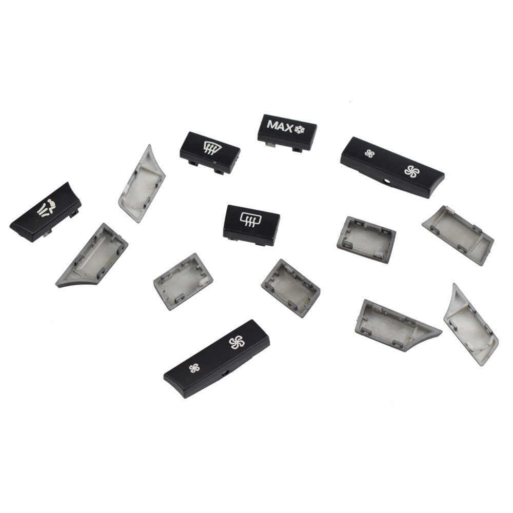 Kit 14: Button Key Cap Air Conditioner Heater Switch Repair Kit for BMW 5 6 7 F10 F01 F12