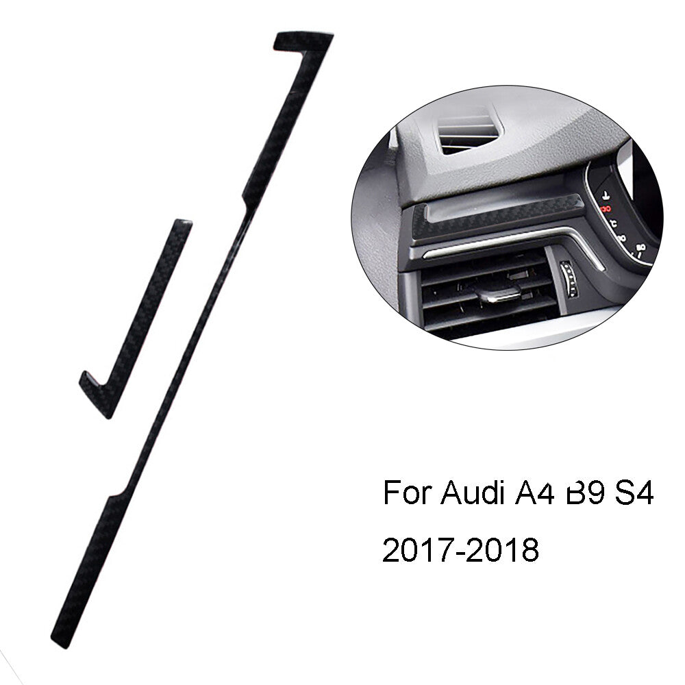 for Audi for A4 B9 2017-2018 Carbon Fiber GPS Navigation Frame Decorative Cover Trim