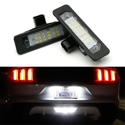 2x LED License Number Plate Lights for Ford for Mustang 2010-2014 for Ford Focus 2008-12