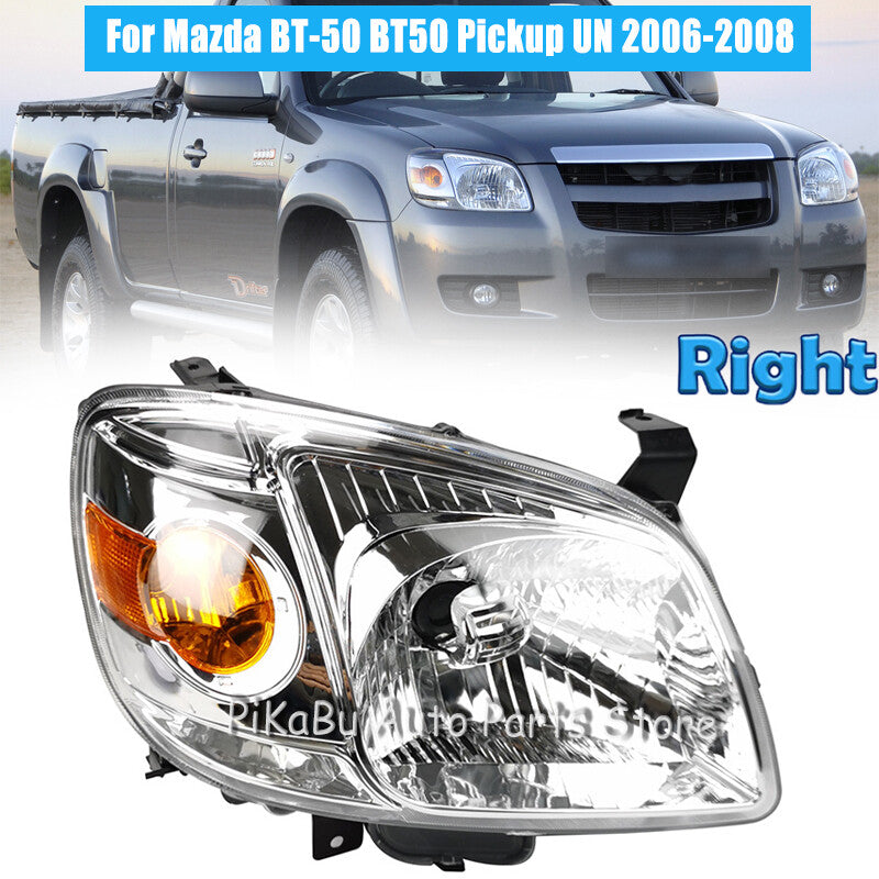 1x Right Side Front Headlight Headlamp for Mazda BT-50 BT50 Pickup UN 2006-2008