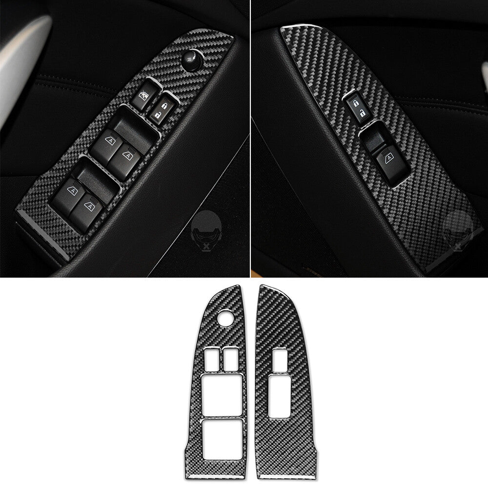 for Infiniti G37 2Door 2010-13 Carbon Fiber Window Lift Switch Button Panel Trim