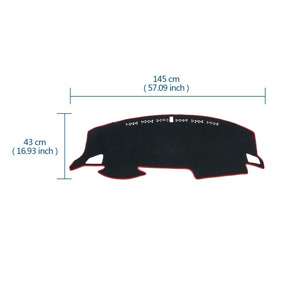 57 For 2016-2019 for Honda for Civic Dashboard Cover Pad Lightproof Protector Dash Mat