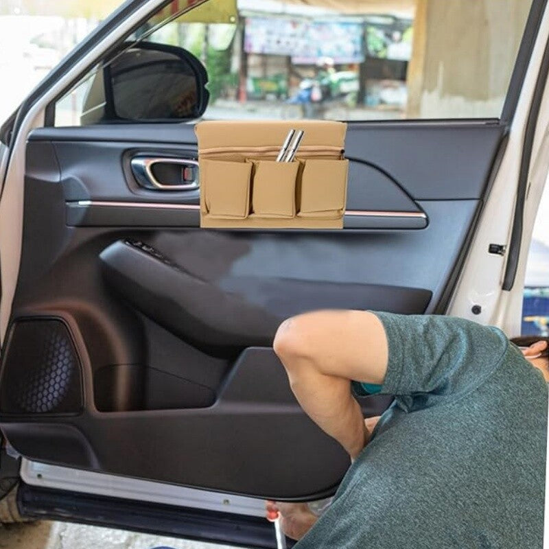 Car Window Pocket Armrest Hanging Bag Elbow Rest Storage Box Organizer Holder