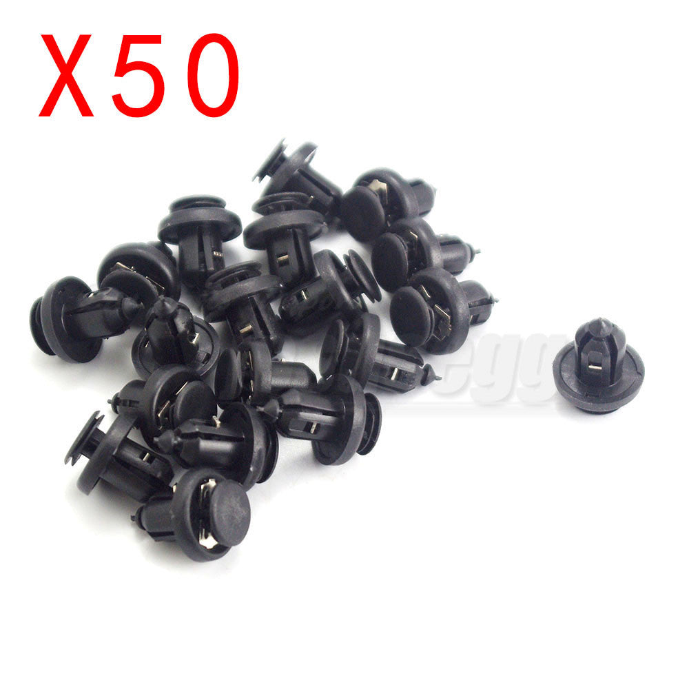50Pcs 91505-S9A-003 Fit for Honda for Acura Nylon Front Bumper Clips Retainer 20x13x10mm