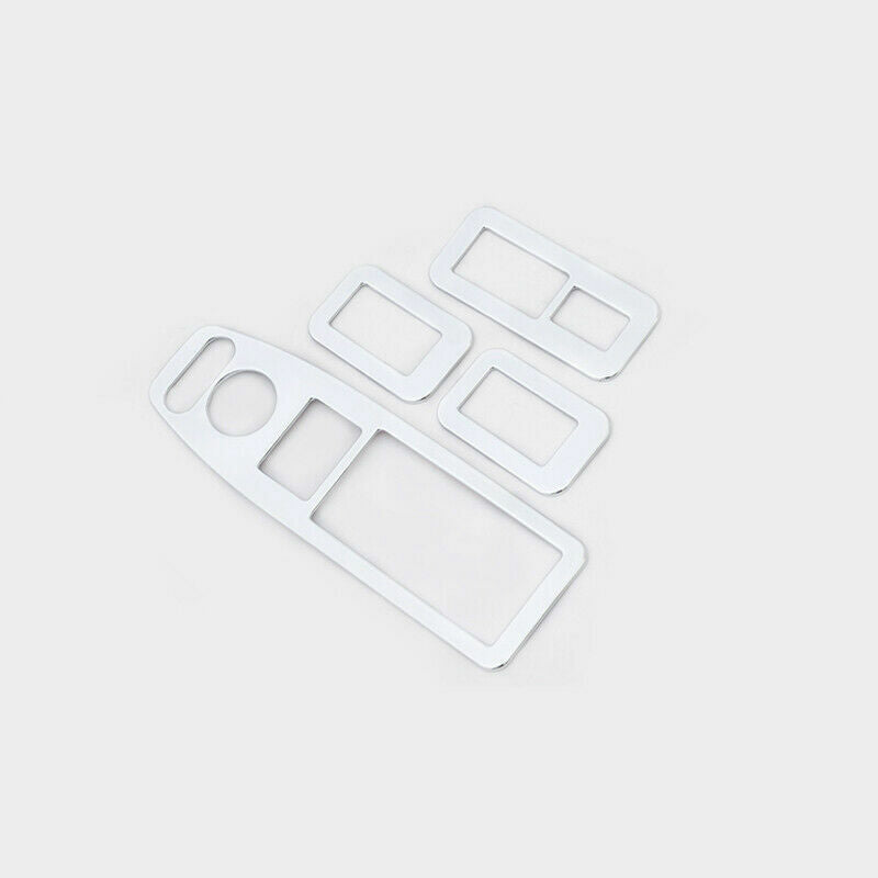Glass Window Lifting Lock Panel Trim for Honda Accord 9th 14-2017 Chrome Silver