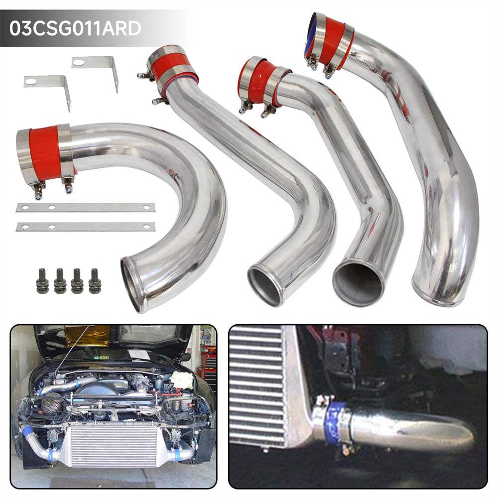 Intercooler Piping Kit for Toyota Supra MK4 JZA80 2JZ-GTE Twin Turbo 93-98 Red