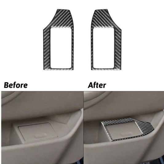 2x Carbon Fiber Interior Rear door Ashtray Cover Frame for BMW M5 E39 1998-2003