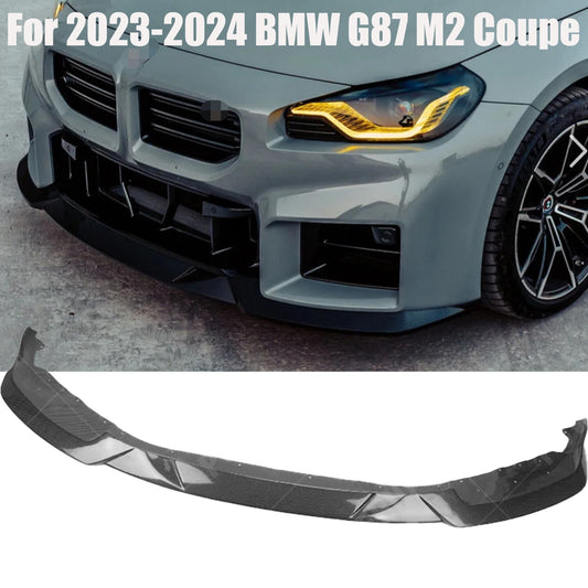 Real Carbon Fiber MH Style Front Bumper Splitter Lip For 23-24 for BMW G87 M2 Coupe