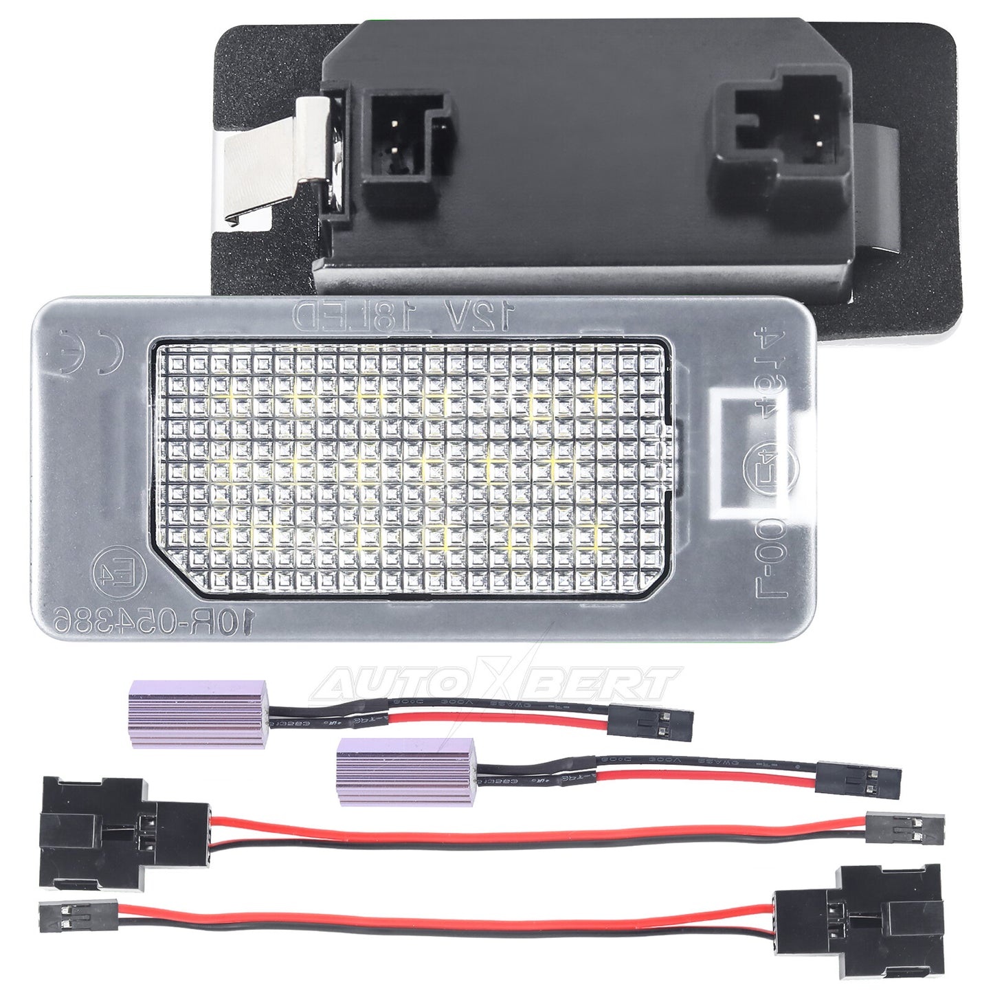 2x LED License Number Plate Lights for VW for Golf Polo Touareg for Tiguan Touran Sharan
