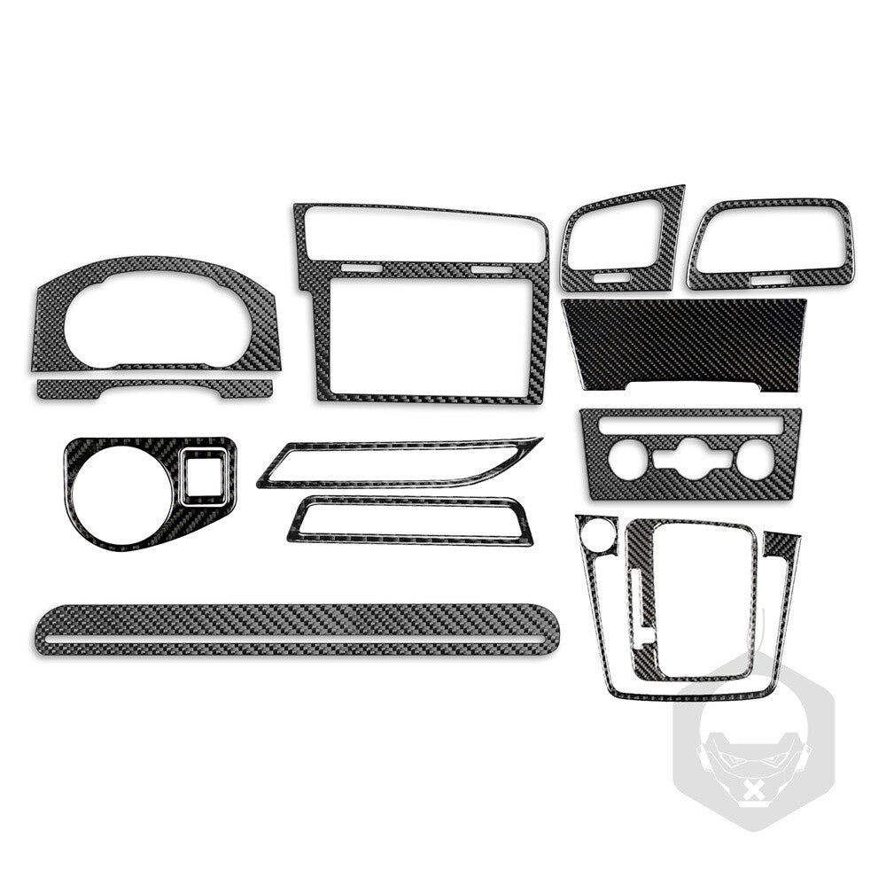 14PCS for VW for Golf 7 GTI MK7 2014-19 Carbon Fiber Dashboard Interior Set Kit Trim