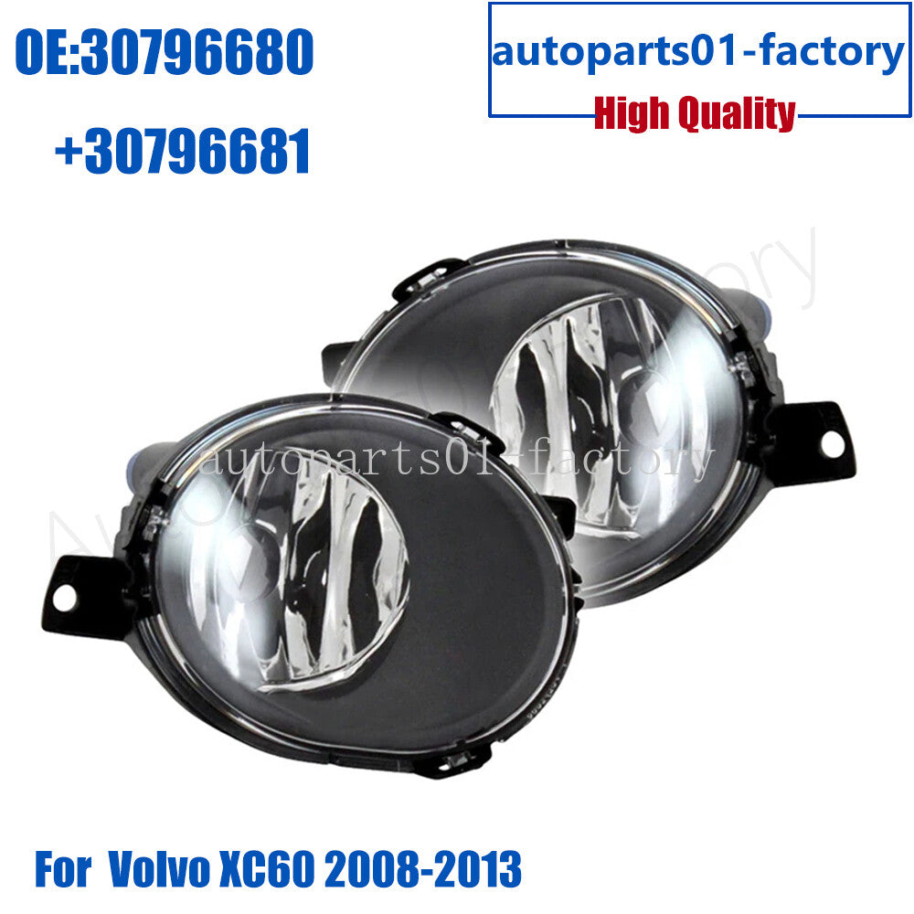 1Pair Front Fog Light Lamp L R for Volvo XC60 2008-2013 30796680 30796681
