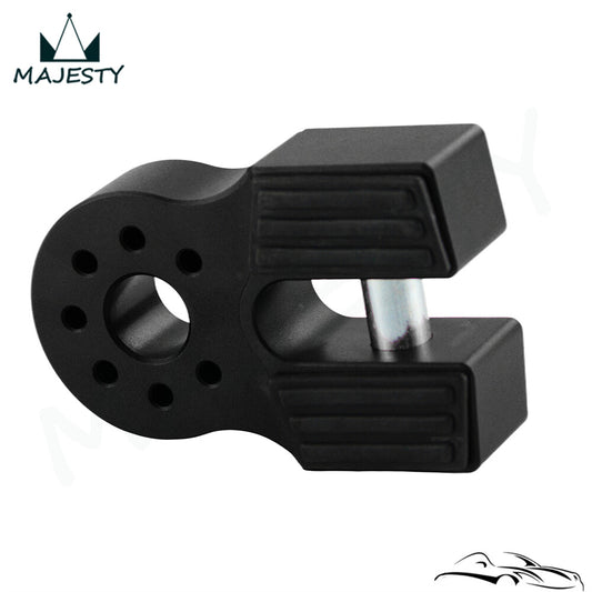 NEW Flatlink Winch Shackle Mount Assembly Assembly UTV ATV Aluminum CNC Black