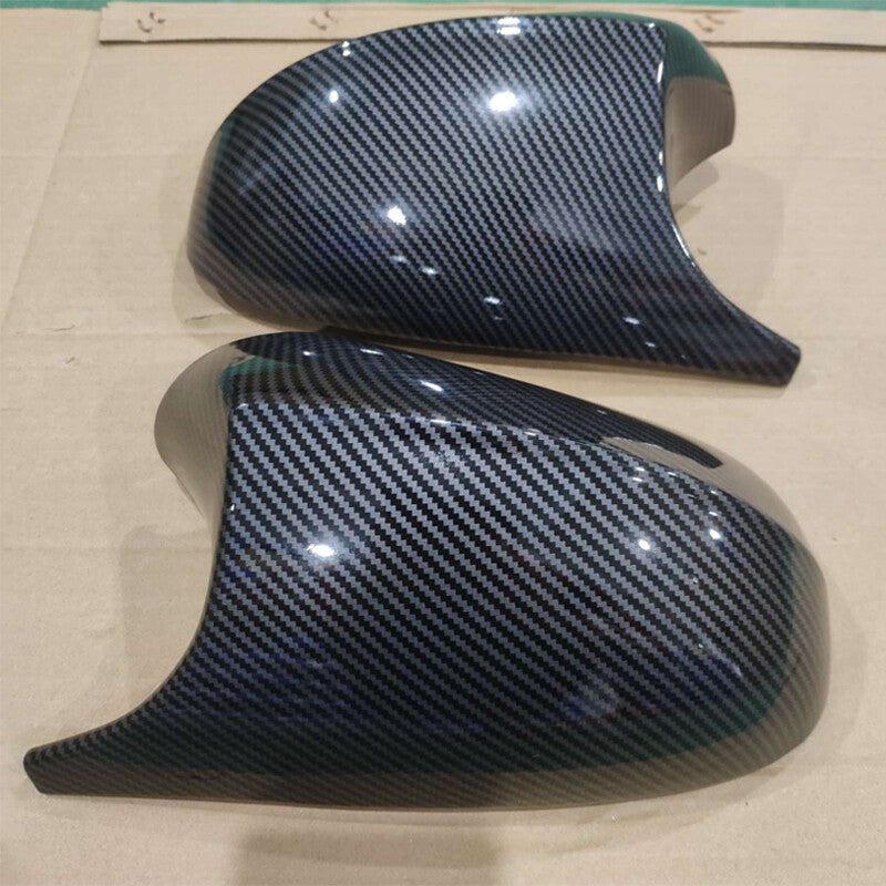 Carbon fiber M3 style mirror protective case for BMW E90, E92, LCI, 328i, 335i (2009, 2010, 2011).