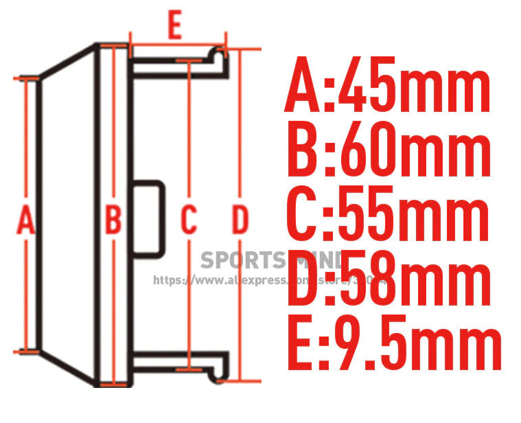 4x60mm Weds Sport Chrome Alloy Badge Wheel Caps Rim Caps Decal Badges TE37