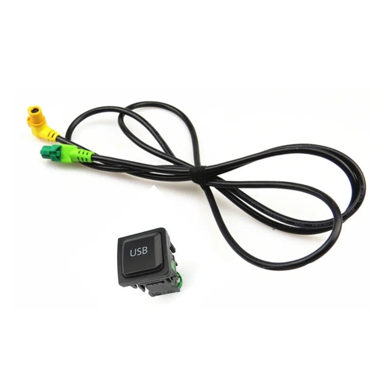 Car USB Switch Cable USB Audio Adapter Charger RCD510 RNS315 Kit for Passat for Golf
