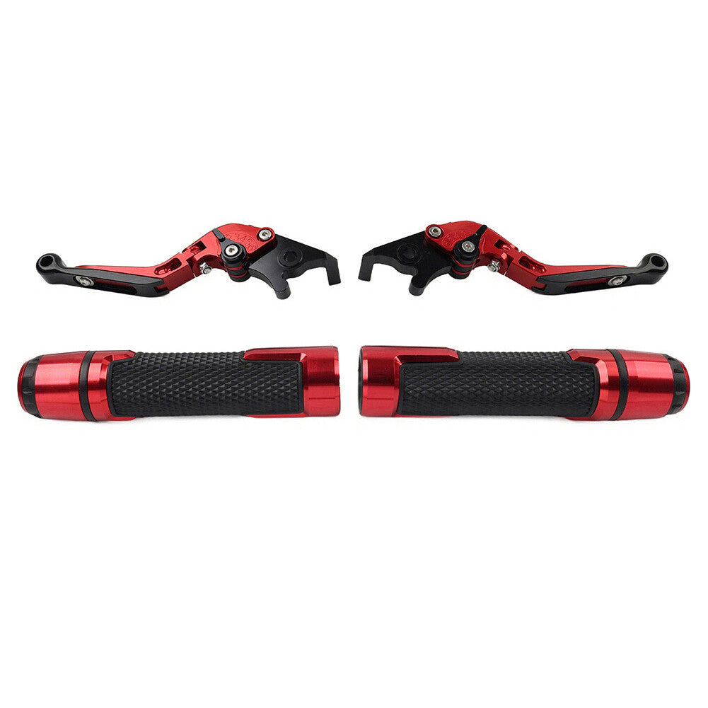 Folding Extendable Brake Clutch Levers Handlebar Grips Sets Fit for Suzuki GSX1400